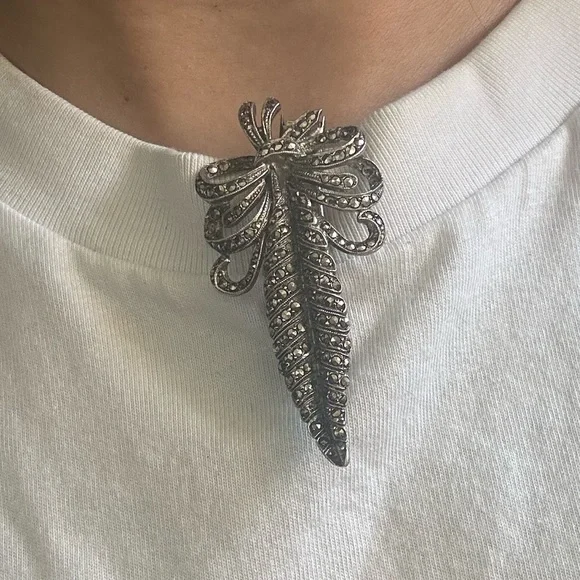 Unique Antique Silver Art Deco Lorgnette - Picture 6 of 10